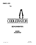 SECTION Diagram and Parts List for AK2500XZ0  Whirlpool Dehumidifier