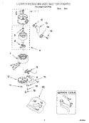 SECTION Diagram and Parts List for KCDC150G  KitchenAid Food Waste Disposer
