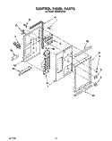 CONTROL PANEL Diagram and Parts List for RM980PXYN0  Whirlpool Microwave Oven Combo