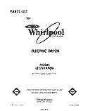 SECTION Diagram and Parts List for LE5725XPW0  Whirlpool Dryer