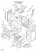 CHASSIS Diagram and Parts List for TGS325GW7  Estate Range