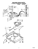 MACHINE BASE Diagram and Parts List for LST9245AN0  Whirlpool Washer