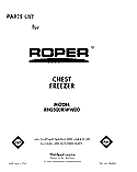 SECTION Diagram and Parts List for RH0500RWW00  Roper Freezer