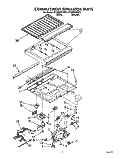 COMPARTMENT SEPARATOR Diagram and Parts List for ET25RKXYW01  Whirlpool Refrigerator