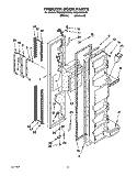 FREEZER DOOR Diagram and Parts List for RS22AWXBL00  Roper Refrigerator