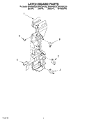 LATCH BOARD Diagram and Parts List for MH6150XLB0  Whirlpool Microwave