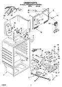 LINER PARTS Diagram and Parts List for ET1FTKXKQ04  Whirlpool Refrigerator