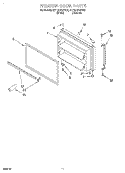 FREEZER DOOR, LIT/OPTIONAL Diagram and Parts List for 8ET19DKXFW02  Whirlpool Refrigerator