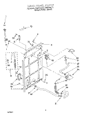REAR PANEL Diagram and Parts List for KAWS750JT1  KitchenAid Washer