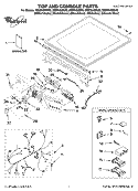 Part Location Diagram of WP8565021 Whirlpool Top Panel - White