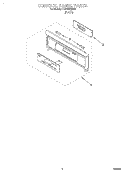 CONTROL PANEL, TOP VENTING, LITERATURE Diagram and Parts List for RS675PXEB0  Whirlpool Range