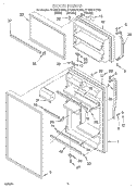 DOOR Diagram and Parts List for ET18GKXHN00  Whirlpool Refrigerator