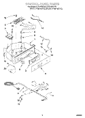 CONTROL PANEL Diagram and Parts List for KUIS155HPW2  KitchenAid Ice Maker