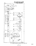 GEARCASE Diagram and Parts List for LB5300XLW0  Whirlpool Washer
