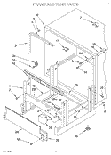 FRAME AND TANK Diagram and Parts List for KUDJ230YAL1  KitchenAid Dishwasher