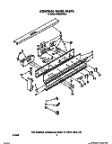 Part Location Diagram of 3150721 Whirlpool End Cap (Right Side)