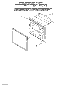 FREEZER DOOR PARTS Diagram and Parts List for KBRS22KTSS01  KitchenAid Refrigerator