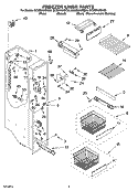 Part Location Diagram of 2223777 Whirlpool SPACER