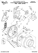 SECTION Diagram and Parts List for CE2950XYN1  Whirlpool Dryer
