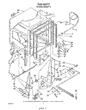 TUB , LITERATURE AND OPTIONAL Diagram and Parts List for DU9200XT3  Whirlpool Dishwasher
