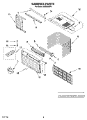 Part Location Diagram of 326032385 Whirlpool FRAME-FRNT
