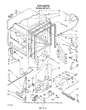TUB , LITERATURE AND OPTIONAL Diagram and Parts List for DU8116XT3  Whirlpool Dishwasher