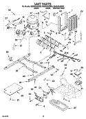 UNIT PARTS Diagram and Parts List for GS2SHAXSB00  Whirlpool Refrigerator