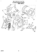 SECTION Diagram and Parts List for REL4622BL1  Roper Dryer