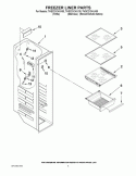 Part Location Diagram of W11106313 Whirlpool Freezer Bin