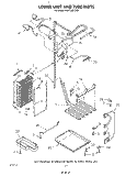 LOWER UNIT AND TUBE Diagram and Parts List for KSRF36DTX00  KitchenAid Refrigerator