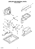 AIR FLOW AND CONTROL PARTS Diagram and Parts List for CA10WXP0  Crosley Air Conditioner
