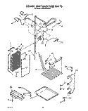 LOWER UNIT AND TUBE Diagram and Parts List for KSSS48DWX02  KitchenAid Refrigerator