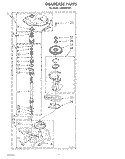 GEARCASE Diagram and Parts List for LA6090XSW1  Whirlpool Washer