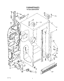 CABINET Diagram and Parts List for JWARG482WP01  Whirlpool Refrigerator