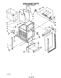 CONTAINER Diagram and Parts List for TF8500XRP1  Whirlpool Trash Compactor