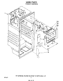 LINER Diagram and Parts List for ET16EK1PWR2  Whirlpool Refrigerator