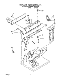 Part Location Diagram of 3399013 Whirlpool PANEL-CNTL
