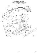 CONTROL Diagram and Parts List for KSRD25FKBT02  KitchenAid Refrigerator