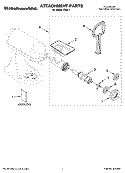 Part Location Diagram of WPW10408733 Whirlpool Food Grinder Knife/Blade