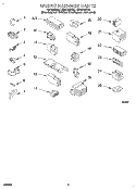 WIRING HARNESS Diagram and Parts List for LSR6132DZ0  Whirlpool Washer