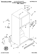 CABINET Diagram and Parts List for KTRP20KDWH01  KitchenAid Refrigerator