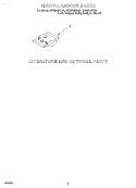 MISCELLANEOUS, LIT/OPTIONAL Diagram and Parts List for GU980QPDQ0  Whirlpool Dishwasher