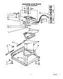MACHINE BASE Diagram and Parts List for CA2452XWN0  Whirlpool Washer