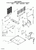 UNIT PARTS Diagram and Parts List for W1TXEMFWT00  Whirlpool Refrigerator