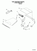TOP VENTING PARTS, OPTIONAL PARTS Diagram and Parts List for KEBS107SSS03  KitchenAid Wall Oven