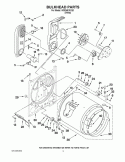 BULKHEAD PARTS Diagram and Parts List for WGD4910XQ0  Whirlpool Dryer