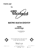 SECTION Diagram and Parts List for RC8400XVH0  Whirlpool Cooktop
