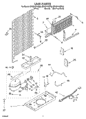UNIT PARTS Diagram and Parts List for ER8GHKXMT00  Whirlpool Refrigerator