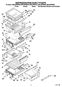 Part Location Diagram of 2308325 Whirlpool SHELF-CANT