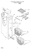FREEZER LINER Diagram and Parts List for 7ED25DQXFW02  Whirlpool Refrigerator